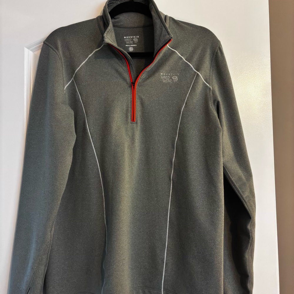Men’s Mountain Hardwear Gray Quarter-Zip Pullover